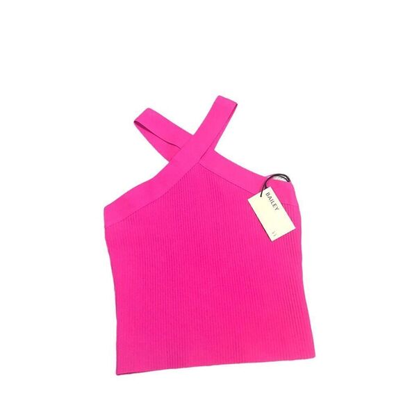 Bailey 44 Top Womens Size Small Fuchia Pink Barbiecore Ribbed Bodycon Mean Girls - Picture 5 of 11
